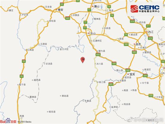 微博@中国地震台网 图